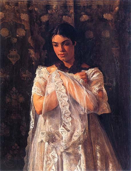 Jacek Malczewski Portrait of Helena Marcell. Spain oil painting art